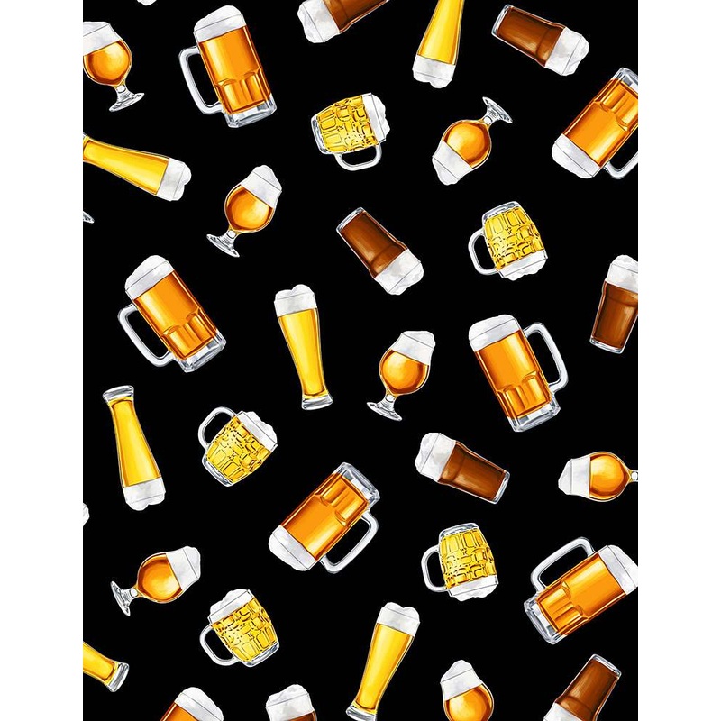 TOSSED BEER GLASSES GM-C8954  BLACK