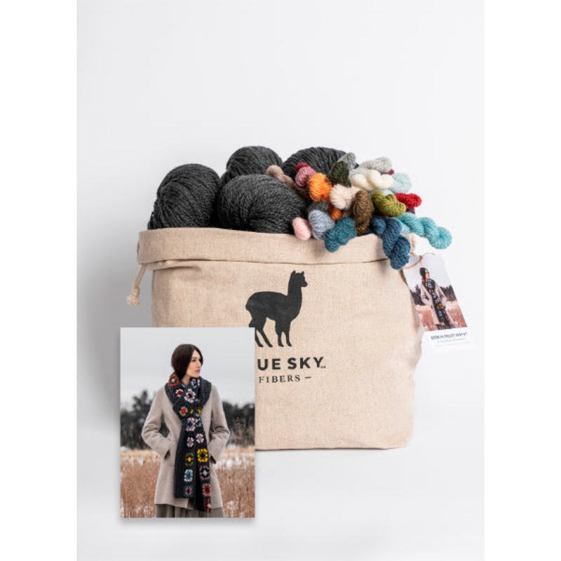 Blue Sky Fibers Brooklyn Crochet Wrap Kit