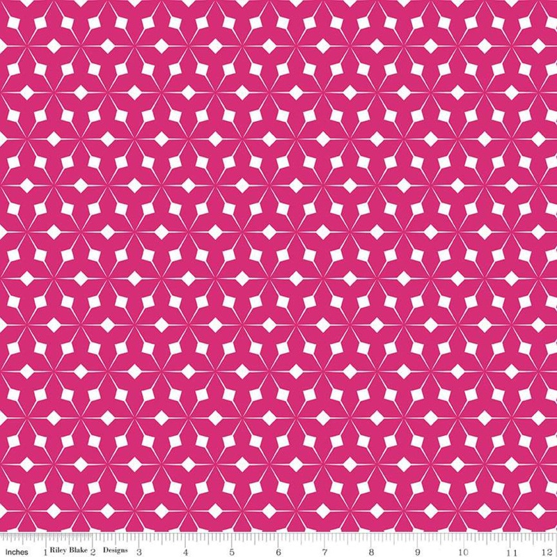Colour Wall Geo Hot Pink by Riley Blake C11590