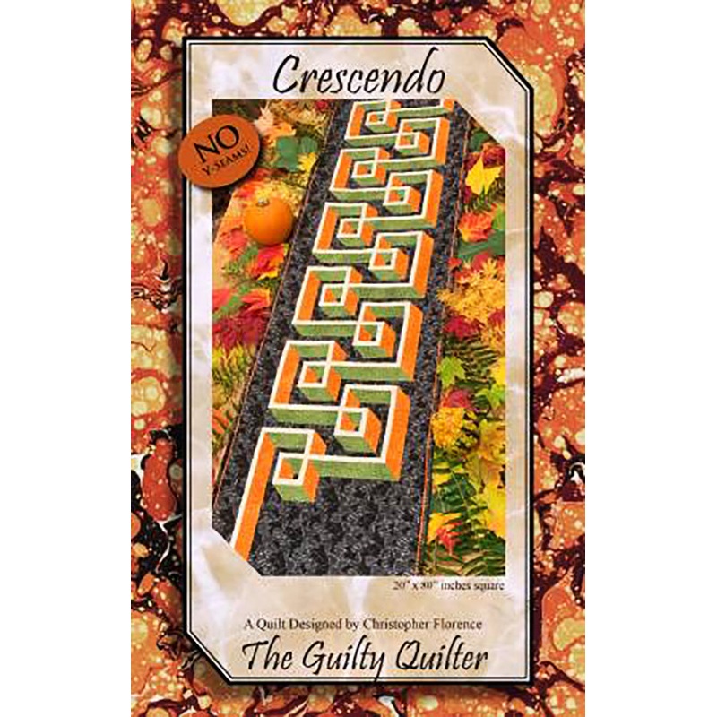 Pattern  The Guilty Quilter 3D- Crescendo  GQU06