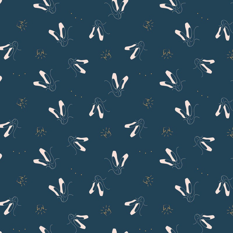 Spin And Twirl Slippers Oxford Sparkle Fabric  SC11612R-OXFORD