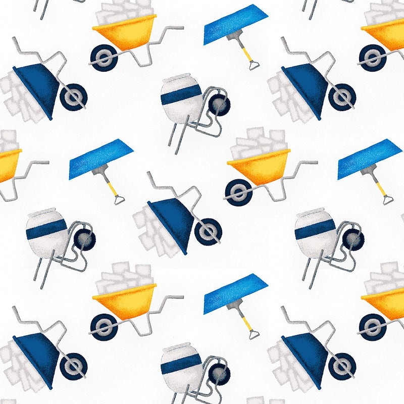 Under Construction - White Wheel Barrel 6058-1