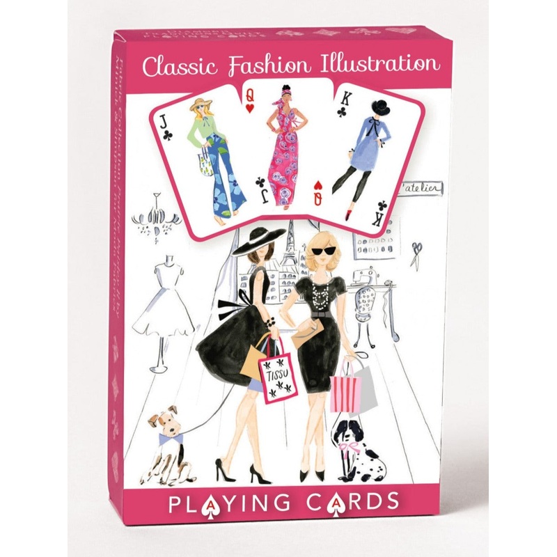 Classic Fashion Illustration Playing Cards Single Deck # 20438