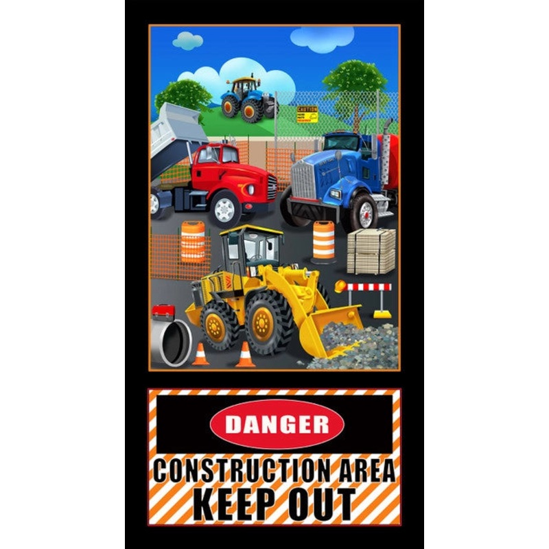 Construction Zone 390P-99 Black 24 Panel