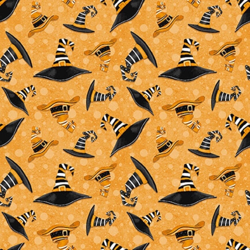 Olde Salem Black Hat Society Black Hats Glow 319G-33 Orange