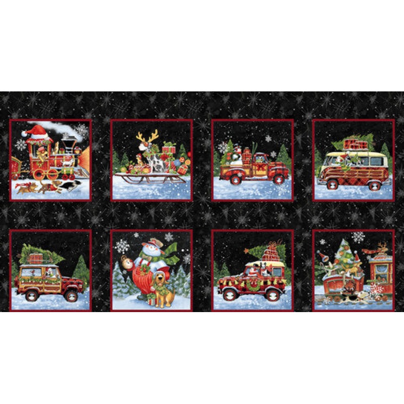 Snow Dog Express 6355-99 Snow Dog Express Blocks by E Studio