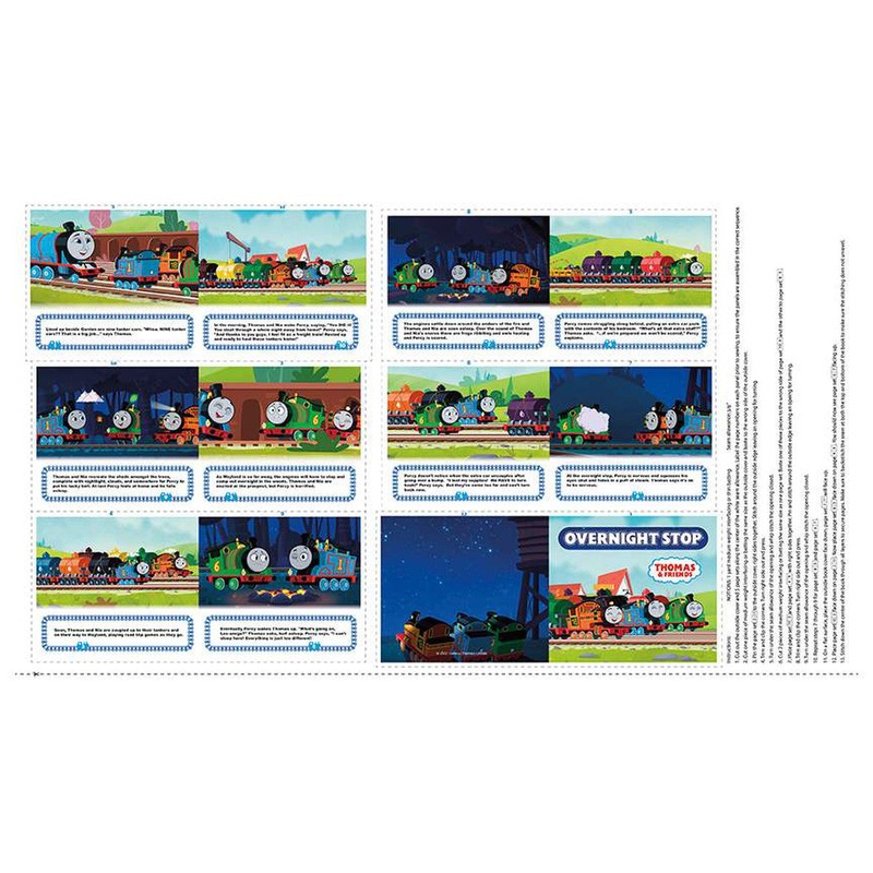 Thomas & Friends Full Steam Ahead Overnight Stop Soft Book Panel