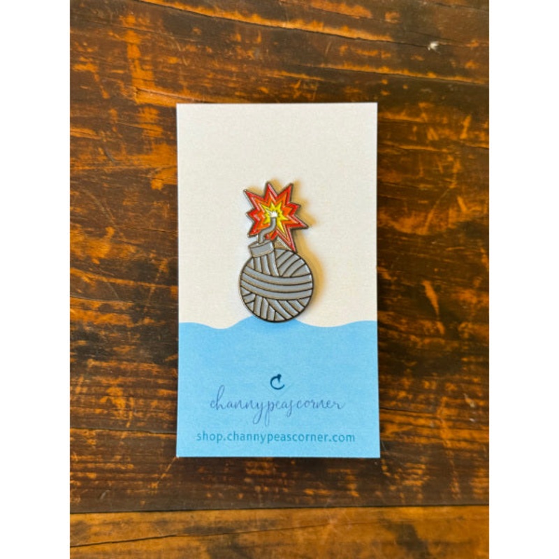 Yarn Bomb Enamel Pin