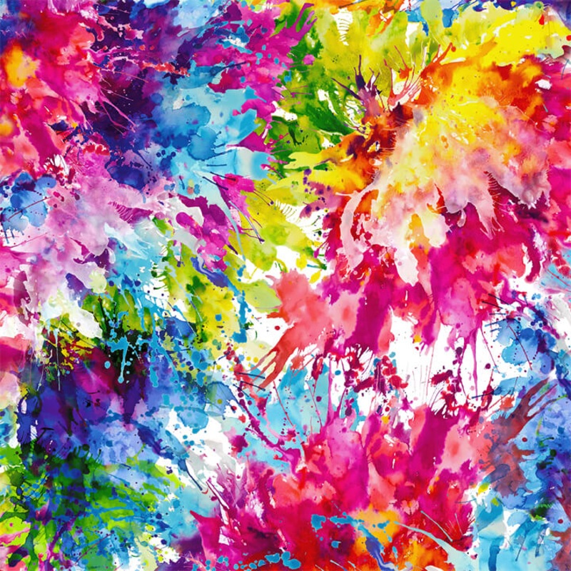 108 - Splash - Multi Bright 108 Wide Backing | Henry Glass  2449WB-1