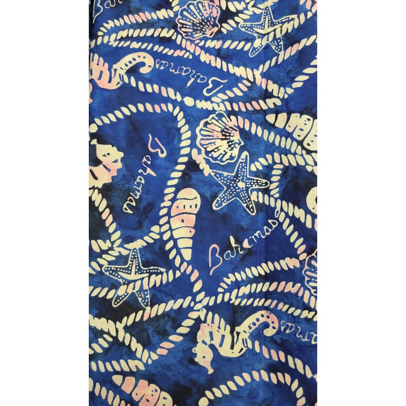 Batik - Navy Bahama Rope Seahorse # 128