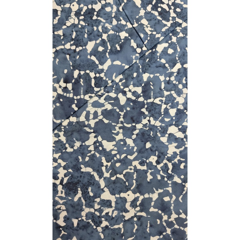 Batik - Navy Splotches w/ White # 110