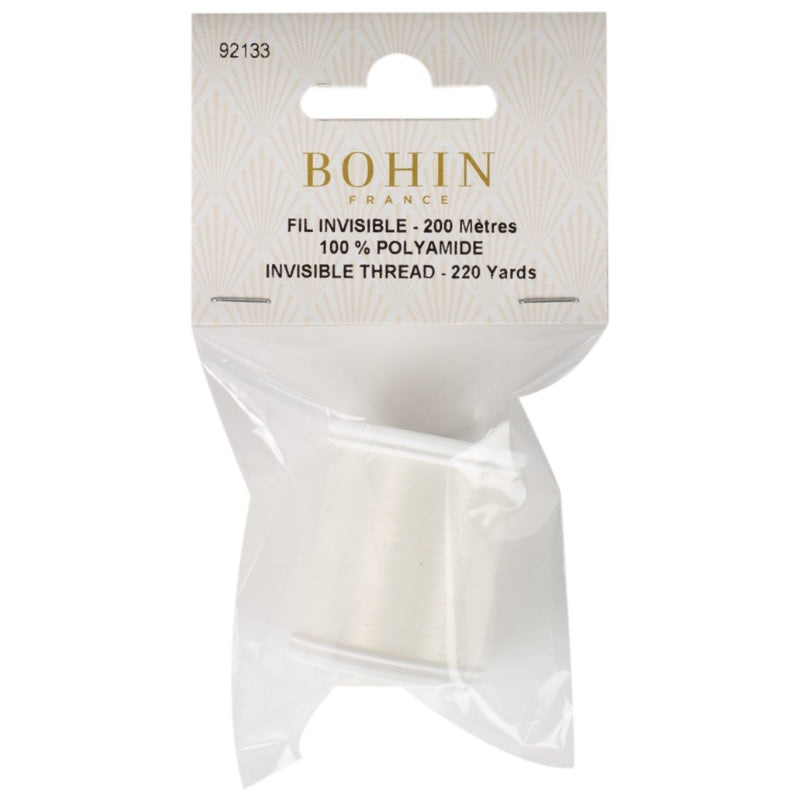Bohin Clear Nylon Hem Thread 220yd