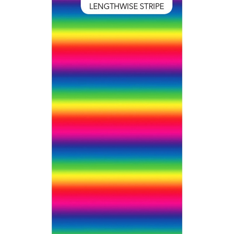 Color Play DP24910-100 Rainbow Stripe Fabric by Northcott Fabrics