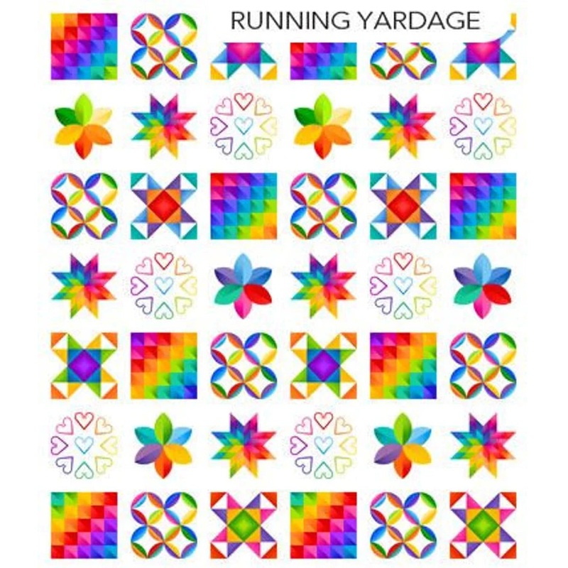 Northcott Fabrics Color Play DP24909-10 Color Sphere Block Fabric