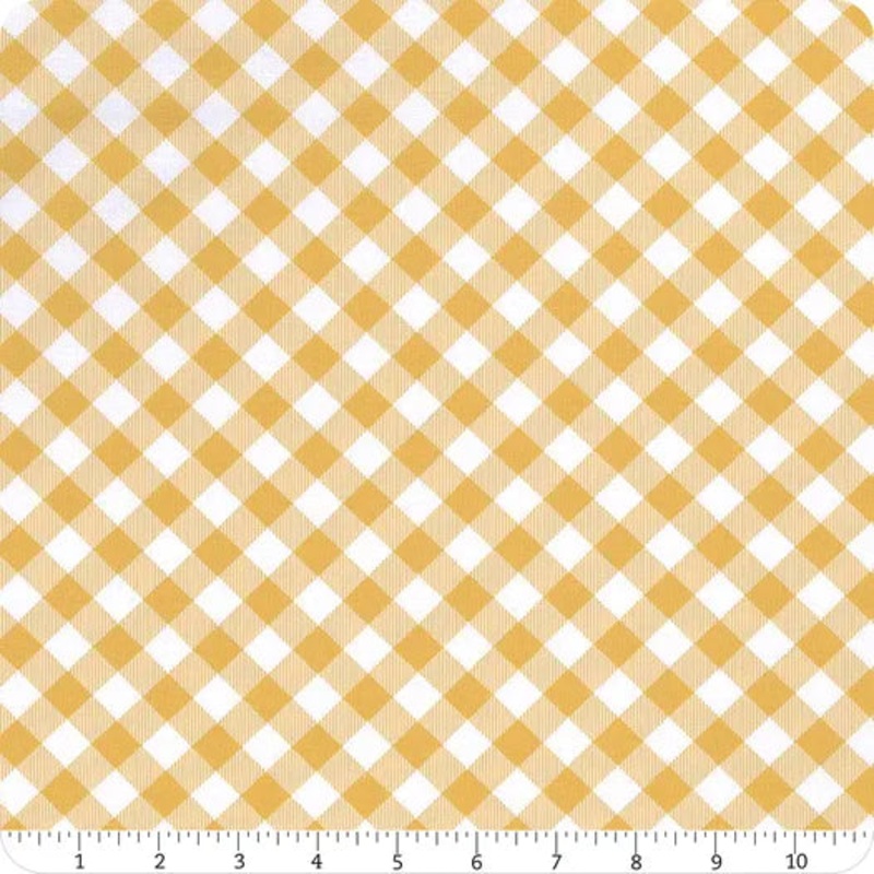 Priscilla's Pretty Plaids 9300-33 Gold and White Buffalo Check