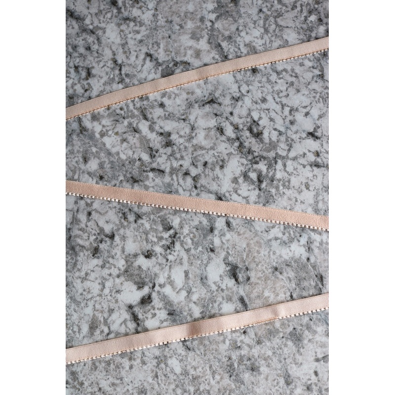 Beige 1/2 (12mm) Plush Back Picot Elastic