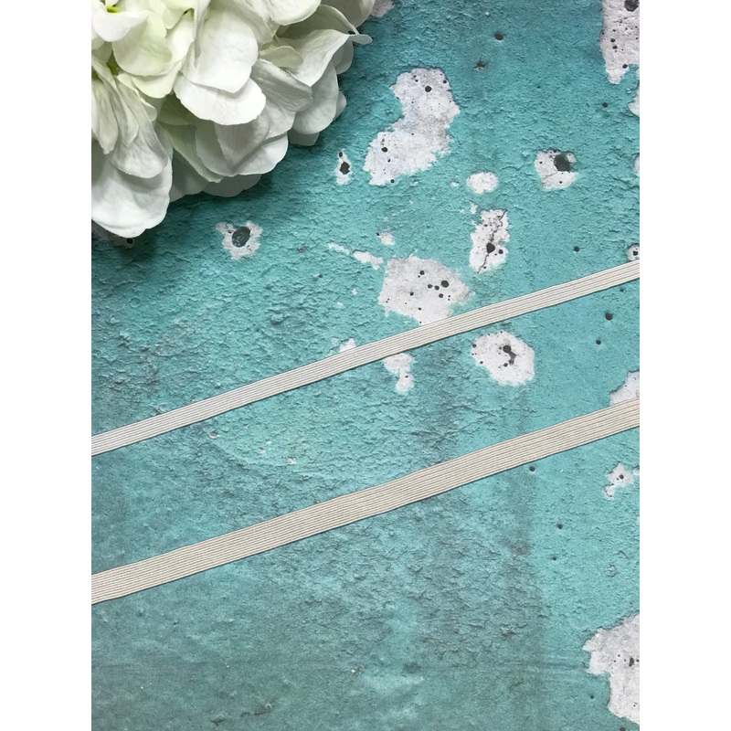 White Braided Elastic-1/8 & 1/4" & 3/8"