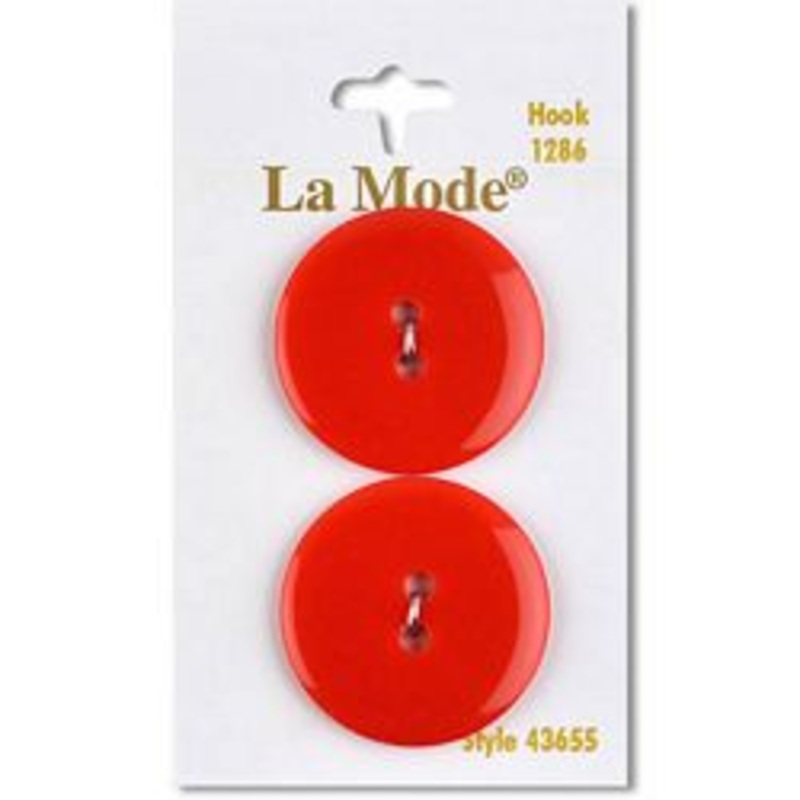 1 1/8 Red Buttons | LaMode