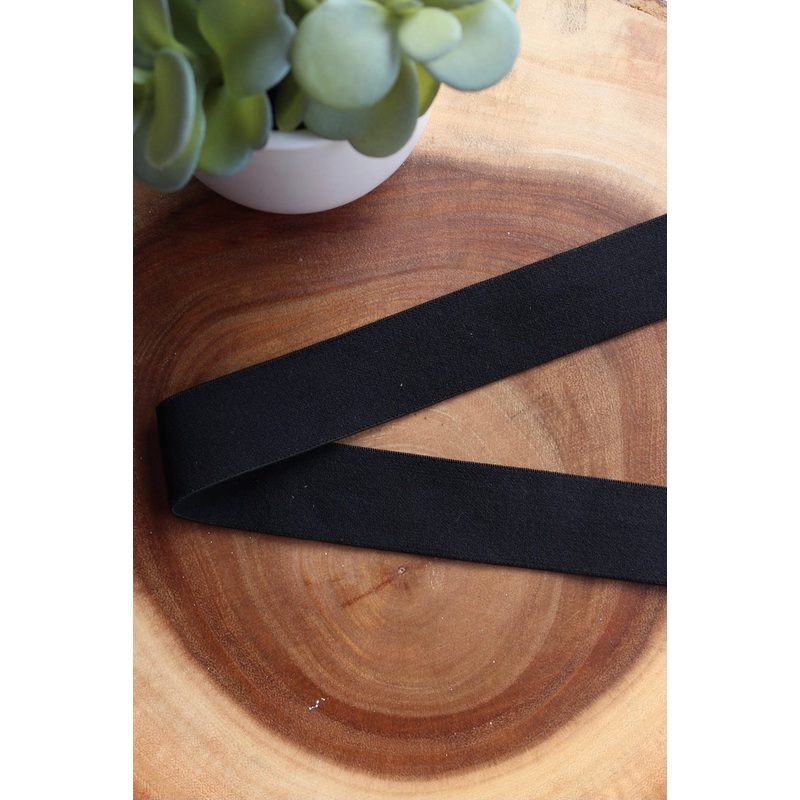 Black 1.25 Soft Brief Elastic