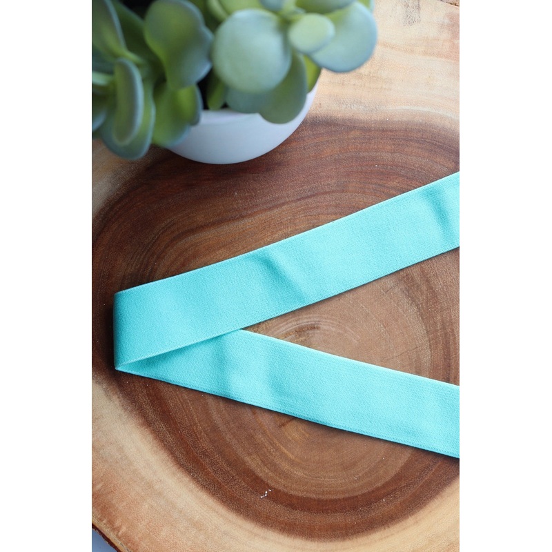 Blue Turquoise 1.25 Soft Brief Elastic