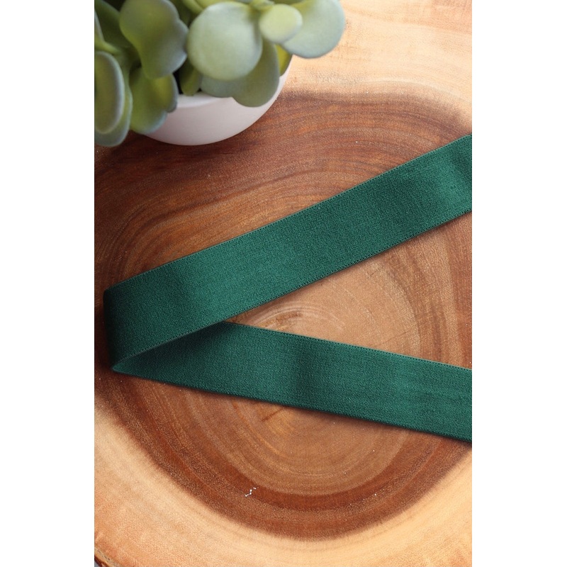 Dark Green 1.25 Soft Brief Elastic