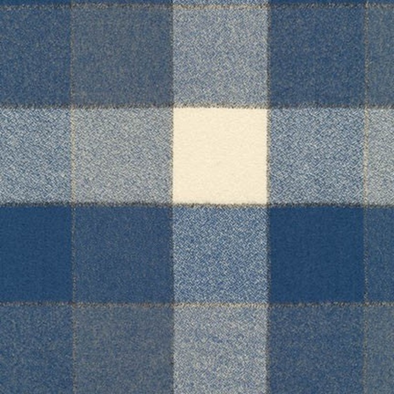 Denim/Ivory Big Check | Mammoth Flannel | Robert Kaufman