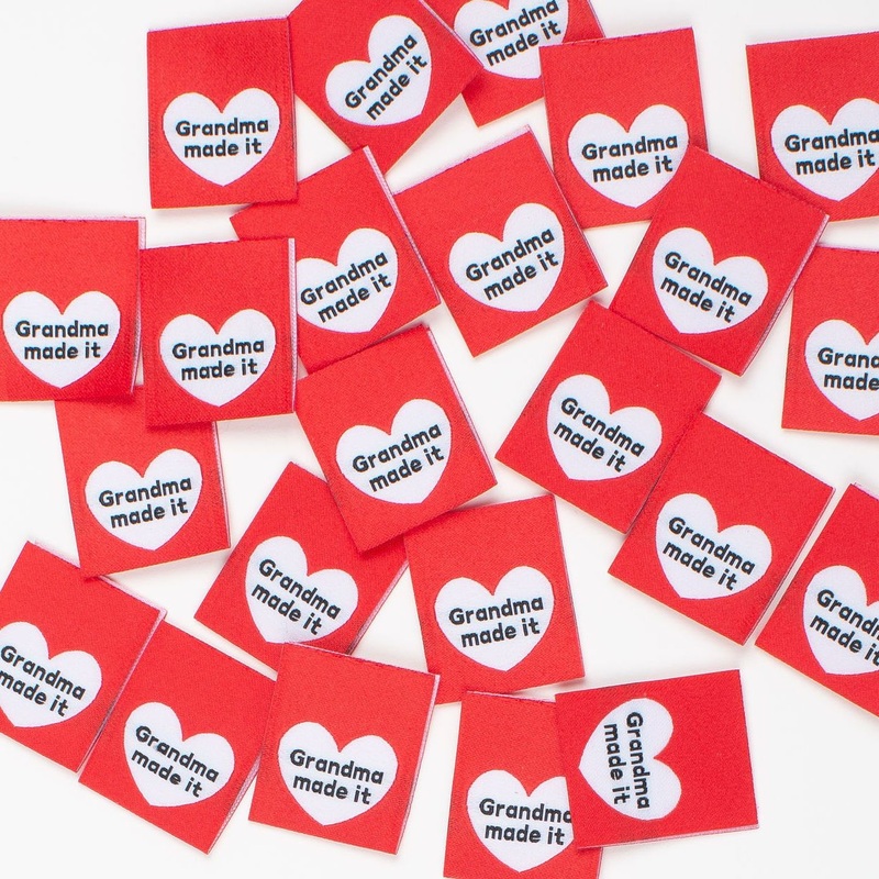 GRANDMA MADE IT Woven Labels | Pack of 10 | Kylie And The Machine