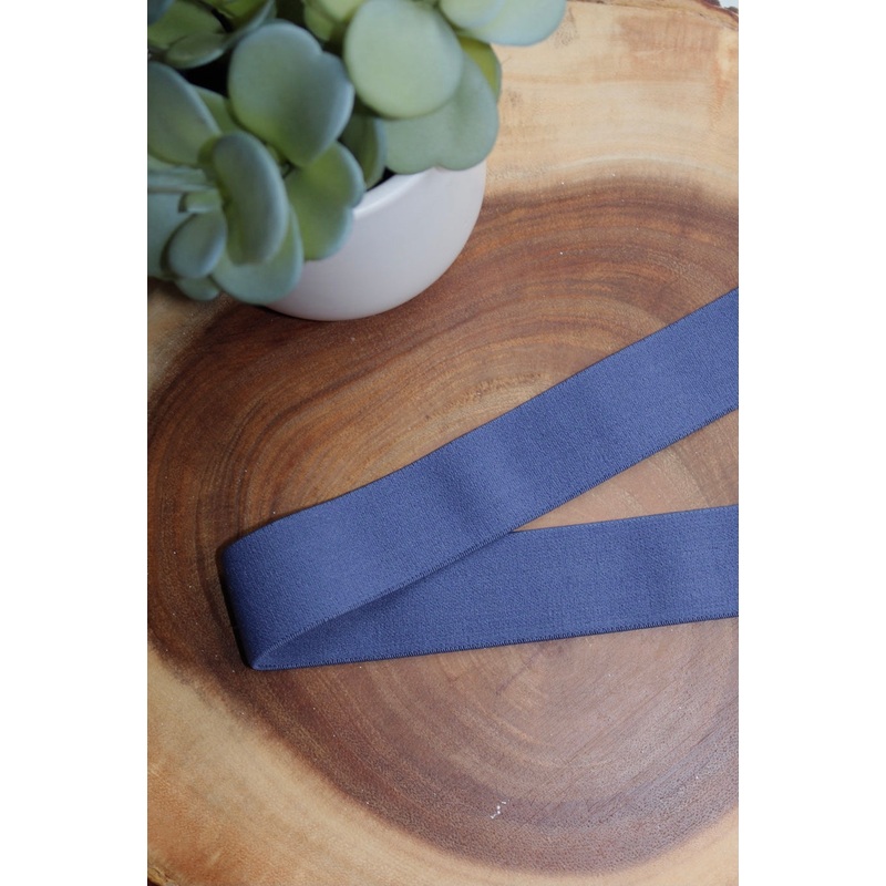 Navy Peony 1.25 Soft Brief Elastic