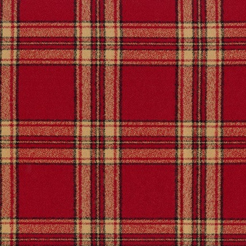 Red/Beige/Black Plaid | Mammoth Flannel | Robert Kaufman