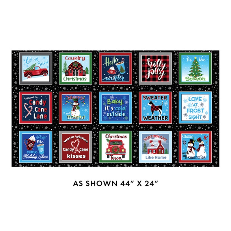 Country Christmas - Boxes Multi by Kanvas Studio  14003-99