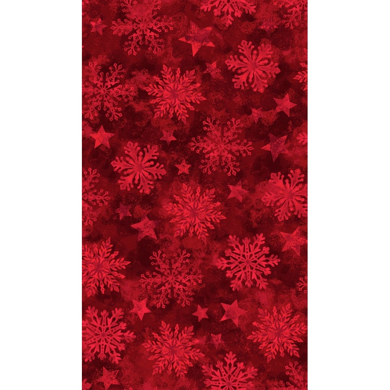 FL-Tidings & Joy D104-R Red - Snowflake Menagerie