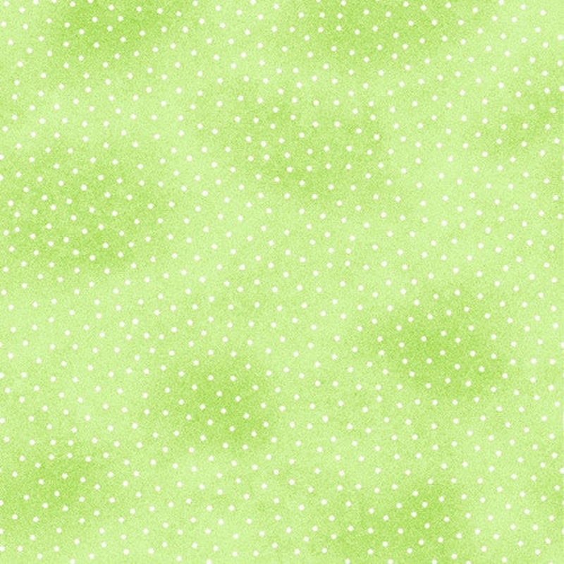 Flannel - Green w/ Dots Fabric 9527-66