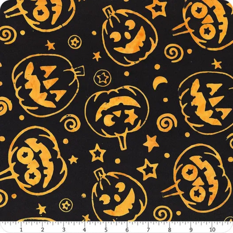 Midnight Magic Pumpkin Jack O Lanterns Yardage SKU# 83000-58