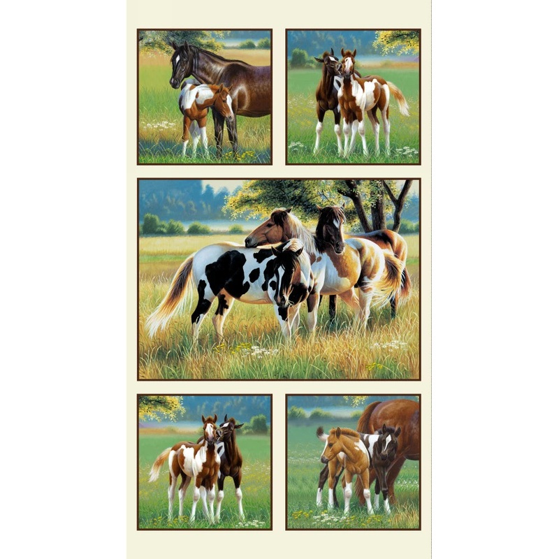 Pasture Buddies 7207-Cream by Elizabeth Studios
