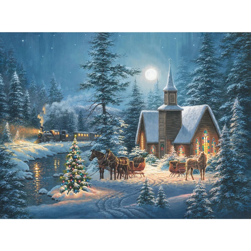 Silent Night DP25388-48 Panel by Northcott Fabrics