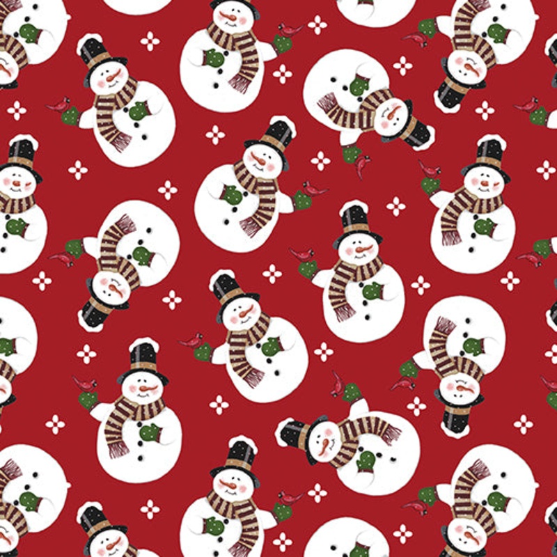 Snowhill Merry Snowman Red l, by Dianna Swartz 13455-10