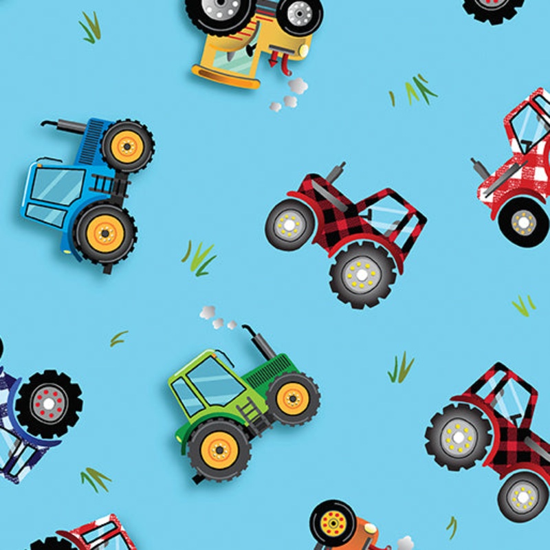 Barnyard Tractors Blue