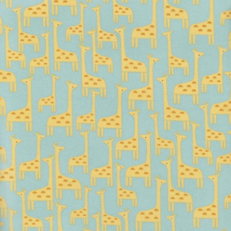 Flannel - Wild One STELLA-F2687 Giraffes-Opal from Dear Stella
