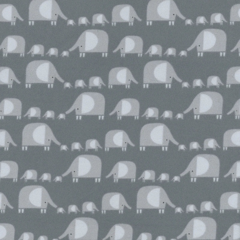 Flannel - Wild One STELLA-F2689 Elephantastic-Gunmetal from Dear Stella