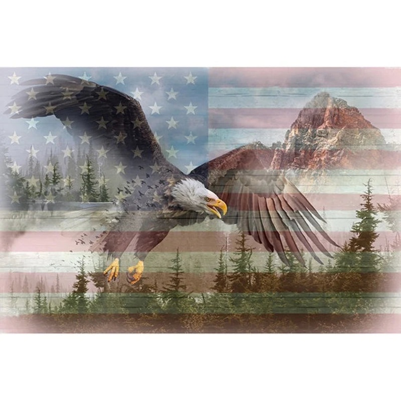 Hoffman American Wild V5215 159 Americana 29 Digital Eagle in Flight Panel