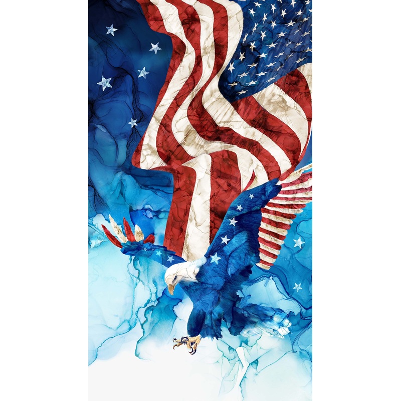 Patriot Blue Flag and Eagle 24 Panel DP25536-48