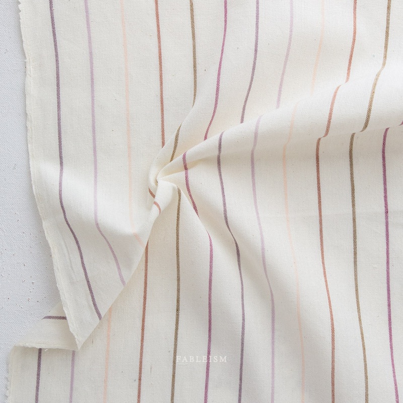 Skinny Stripe in Foxglove Monarch Grove 100% Cotton