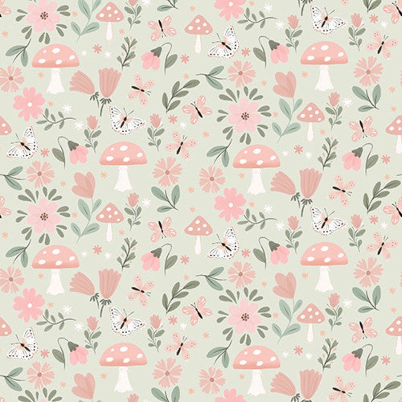 Flannel - Baby in Bloom FLANNEL by Jo Taylor 21675 Green
