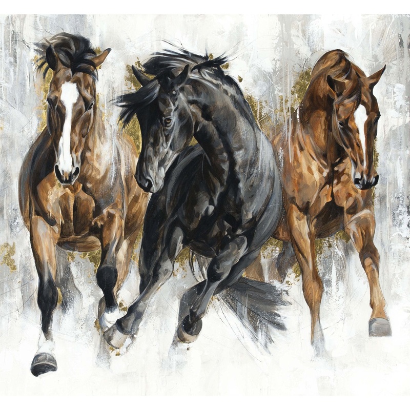 Gray Stallion 40 x 43 Panel Stallion Northcott  DP26810-92