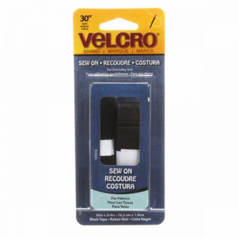 Notion - VELCRO Brand Fastener Regular Duty Strip Black 3/4in x 30in # 90029V