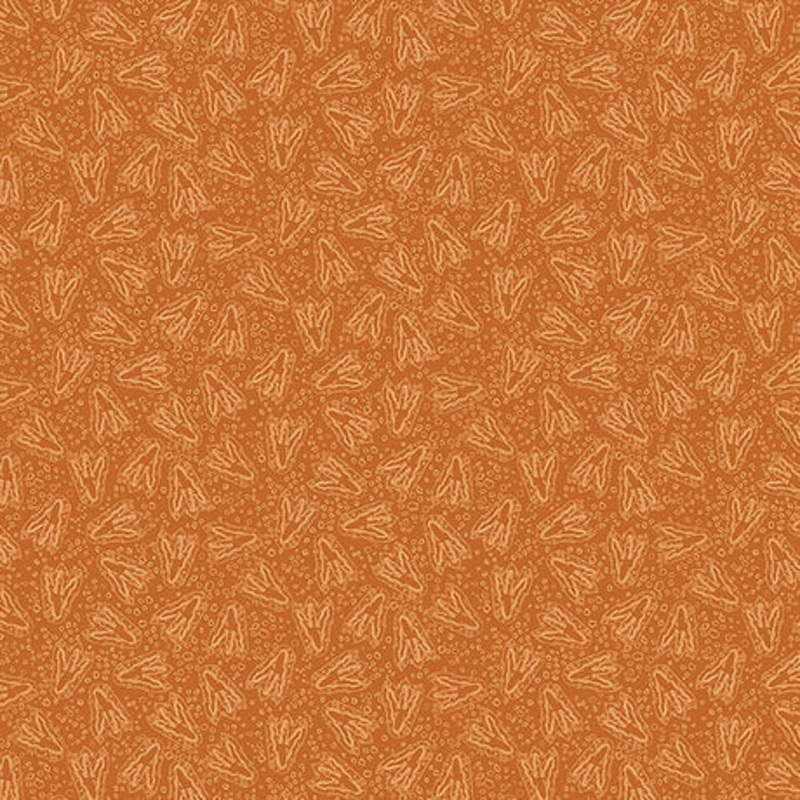 Paleo Tales Footprints Rust Northcott   26787-54