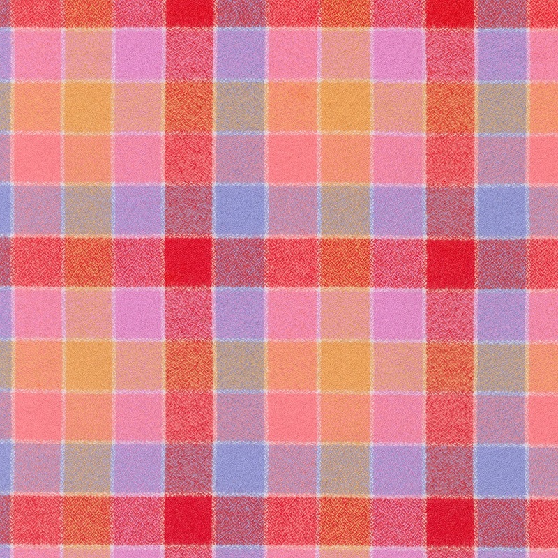 Punch/Lavender/Yellow/Pink Plaid | Mammoth Flannel | Robert Kaufman