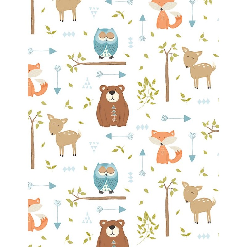 Winsome Critters Critters all over White 36254-127