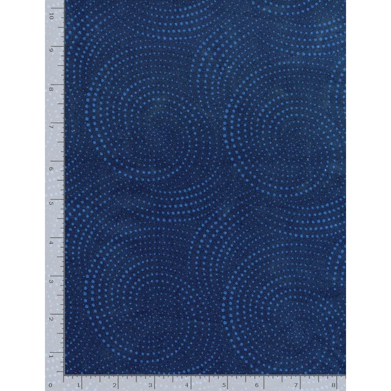 108 Dotted Spirals - Blue by Timeless Treasures XINK-C8737