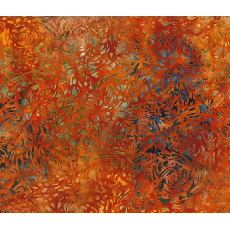Banyan Batiks BFFs Wild Orange Fabric 81600 59